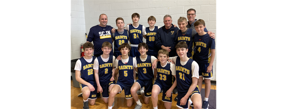 SCJN Varsity Boys Basketball Advances to the Final Four of the Archdiocesan Playoffs