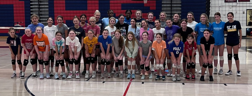 SCJN Volleyball Teams Practice and Learn from Cardinal O'Hara Volleyball